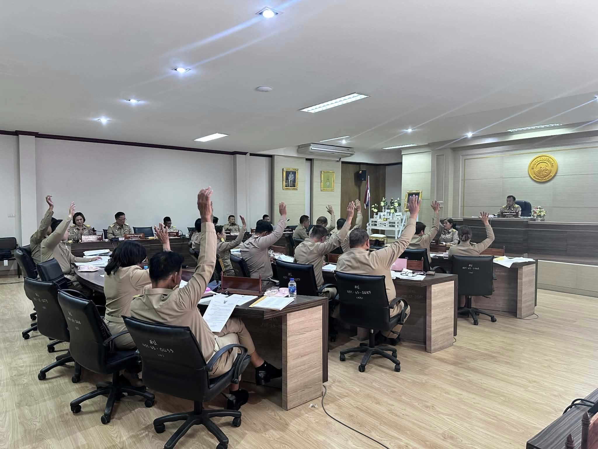 ประชุมสภา สมัยสามัญ สมัยแรก ประจำปี พ.ศ.2569
วันจันทร์ ที่23 กุมภาพันธ์ 2569 เวลา10.00 น.
ณ ห้องประชุมสภาเทศบาลเมืองเวียงสระ