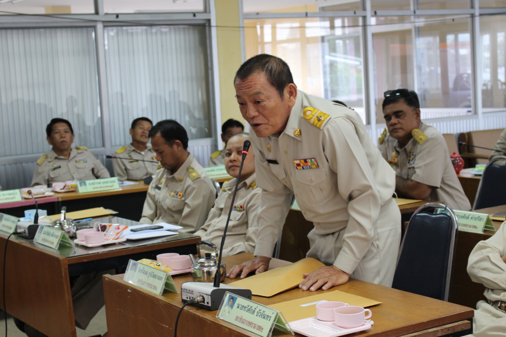 ประชุมสภา สมัยวิสามัญ สมัยที่ 1 ประจำปี 2563 <br> ณ ห้องประชุมเทศบาลตำบลเวียงสระ